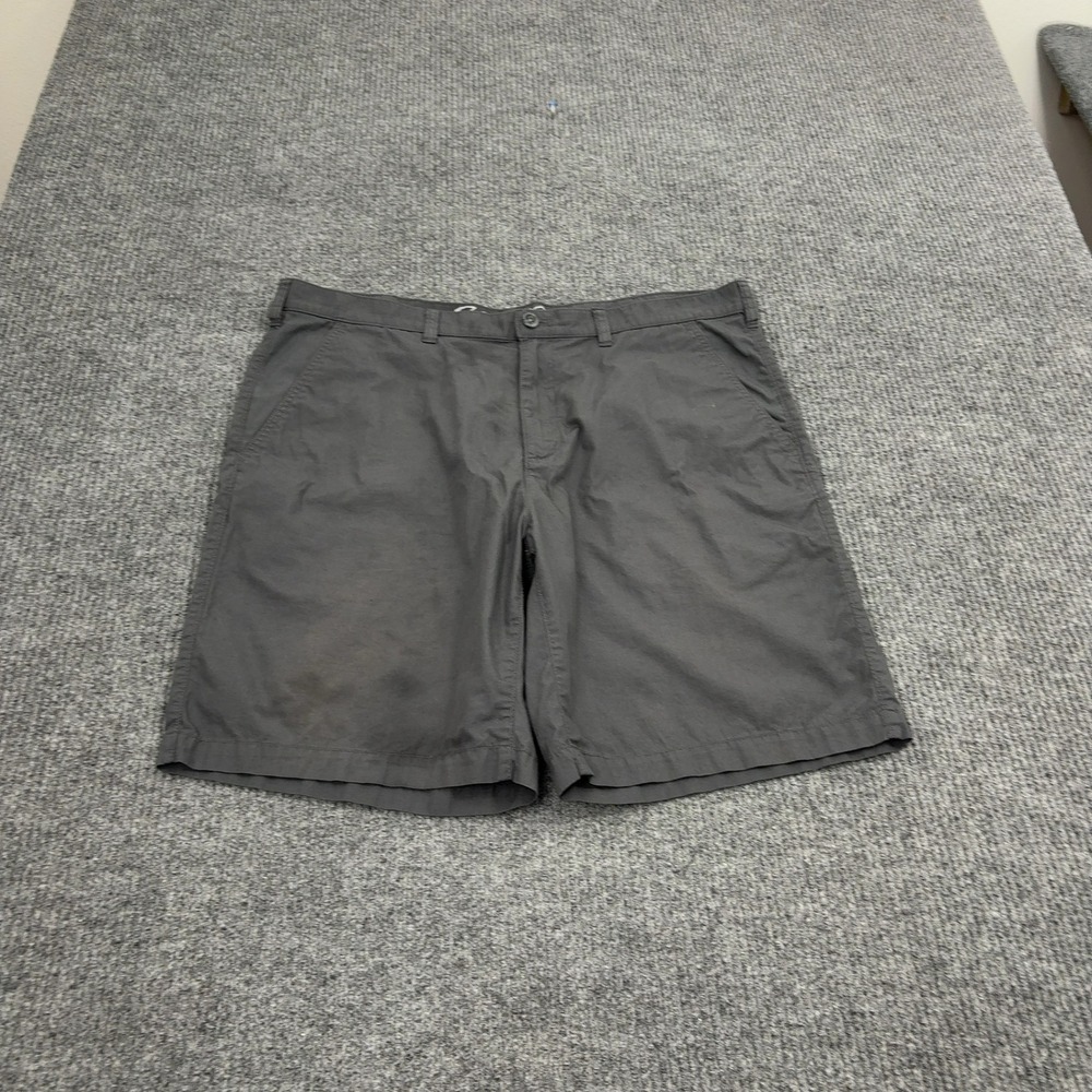 Eddie Bauer Shorts Mens 38 Grey Cotton Specially Dyed Chino Casual Gorpcore